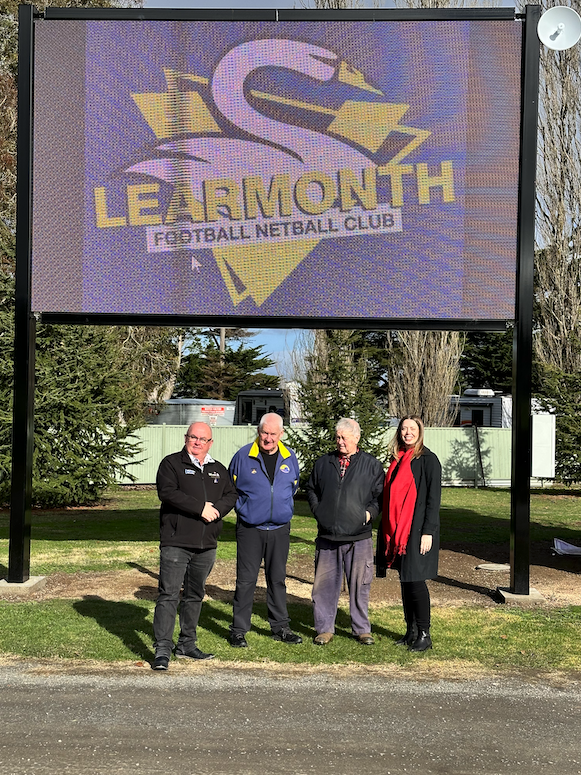 NEW ELECTRONIC SCOREBOARD TO LIGHT UP LEARMONTH RECREATION RESERVE  Main Image